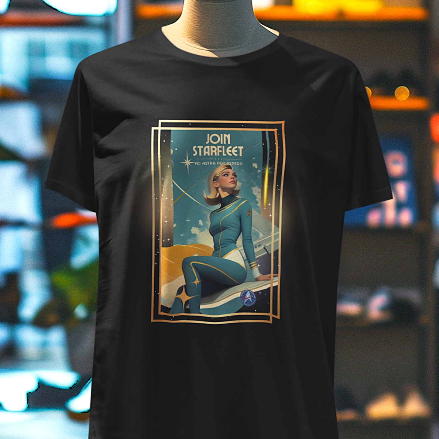 Space Fleet Recruitment Poster Tee | Tetro Trek Nerds T-Shirt
