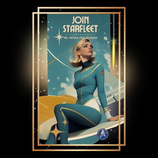 Space Fleet Recruitment Poster Tee | Tetro Trek Nerds T-Shirt