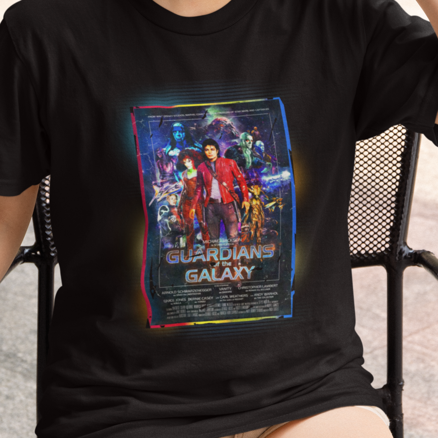 Guardians of the 80s Distressed Retro Tee | Galaxy Defenders Nostalgia Bomb T-Shirt