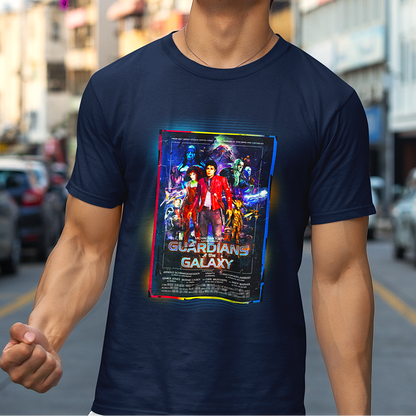 Guardians of the 80s Distressed Retro Tee | Galaxy Defenders Nostalgia Bomb T-Shirt