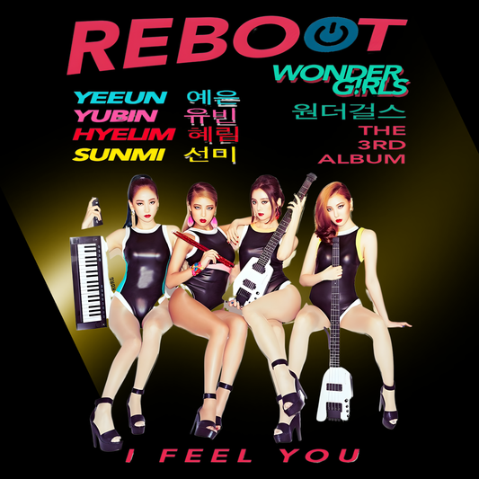 The Girls of Wonder 'Reboot' Oversized Boxy Comeback Tee | Legendary KPop Girl Group T‑Shirt
