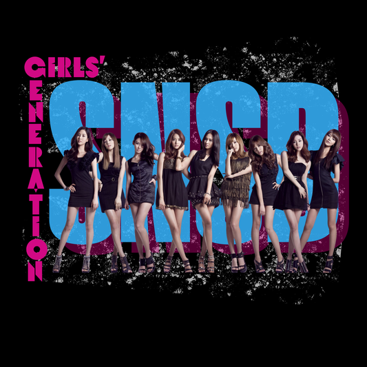 OG Girls Generation Oversized Boxy Tee | Legends of KPop Retro Fan T-Shirt