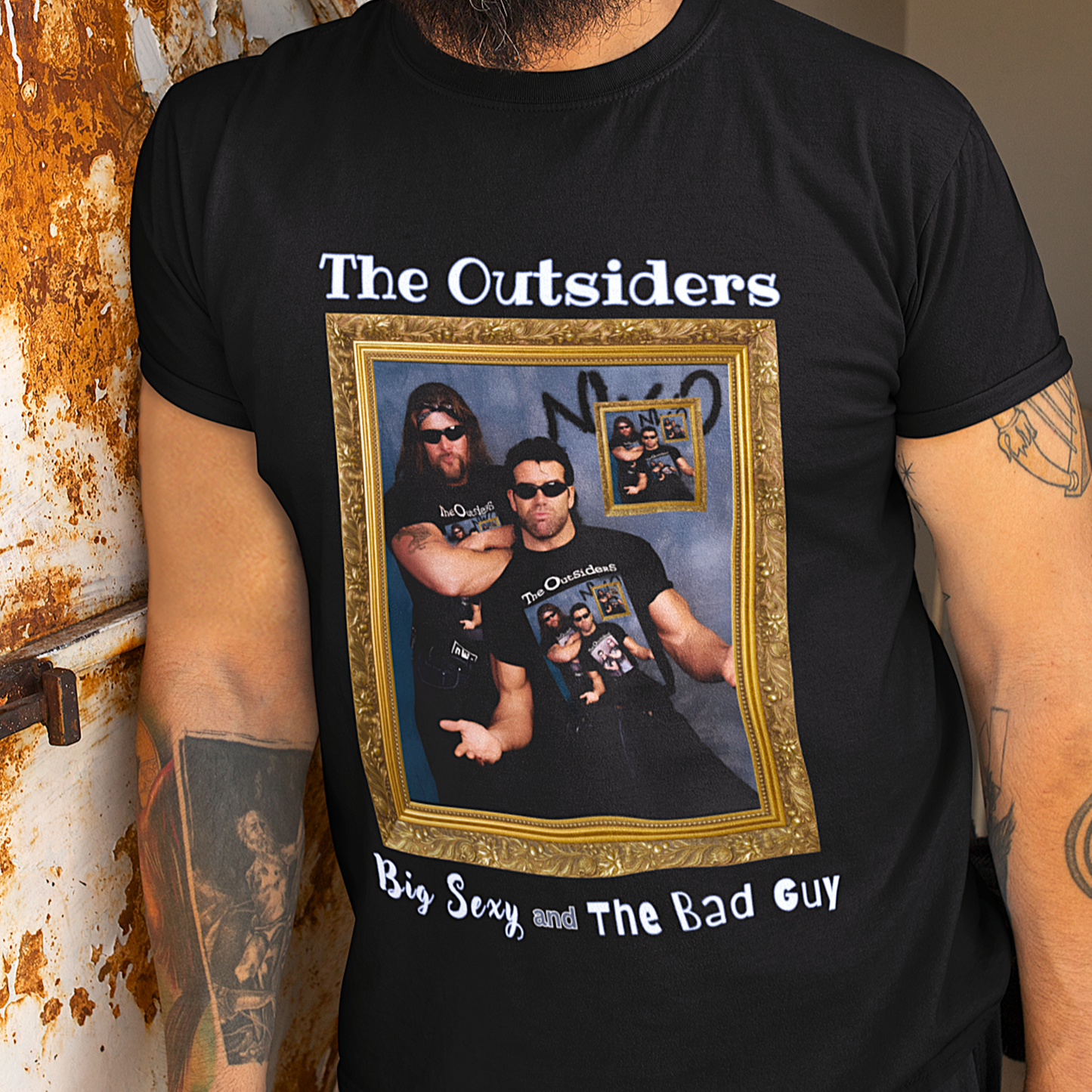 A Hall and Nash Outsiders Tee | "Big Sexy and The Bad Guy" Portrait T-Shirt