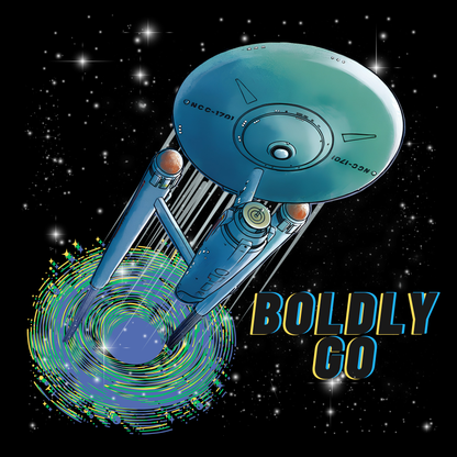 An Enterprise Spacecraft Portal Tee | Boldly Go Sci‑Fi Graphic T-Shirt