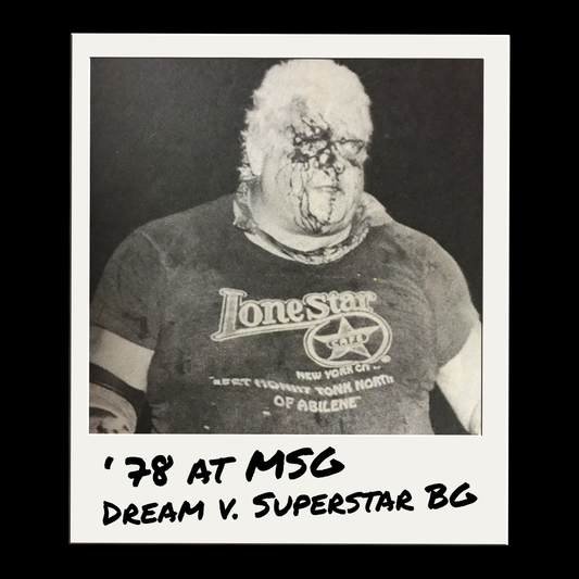 Rhodes vs Graham in 1978 at MSG Tee | Vintage Pro Wrestling Polaroid Tribute T-Shirt
