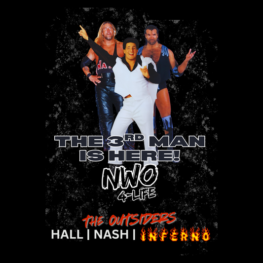 The Third Man Is Here Pro Wrestling Tee | Hall, Nash, and  Inferno Retro T-Shirt