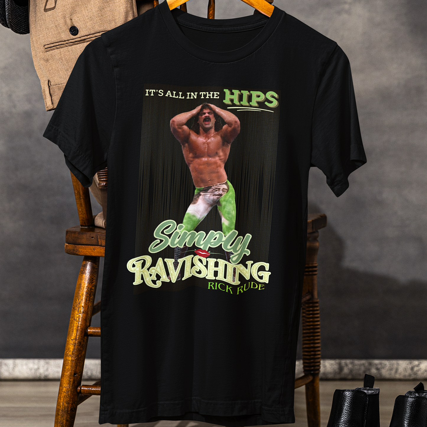 Throwback Rick Rude Tee, Simply Ravishing WWF Retro Wrestling Shirt by OnCulture