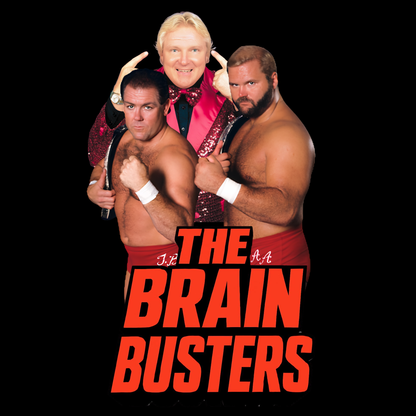 Old School Brain Busters Tee - Arn, Tully, & Bobby Wrestling Shirt by OnCulture