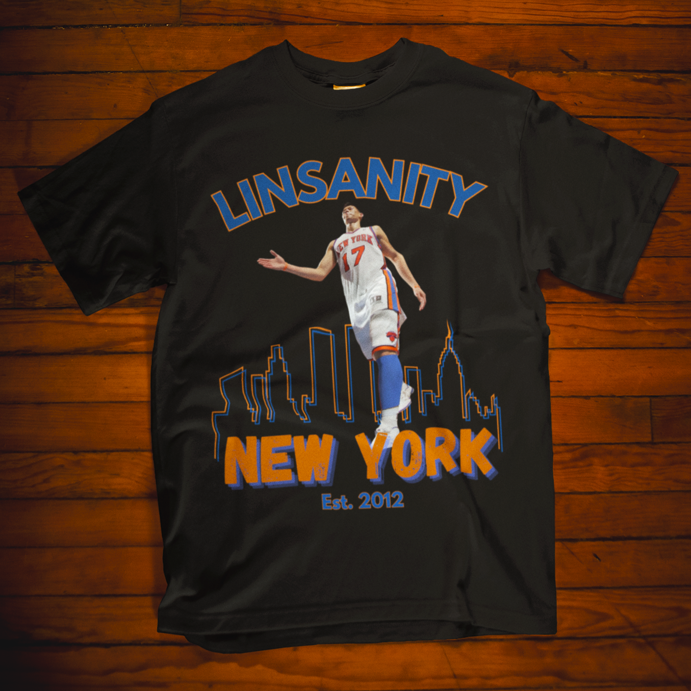 Premium Oversized Boxy Linsanity Tee - New York Knicks Tribute Tee by OnCulture