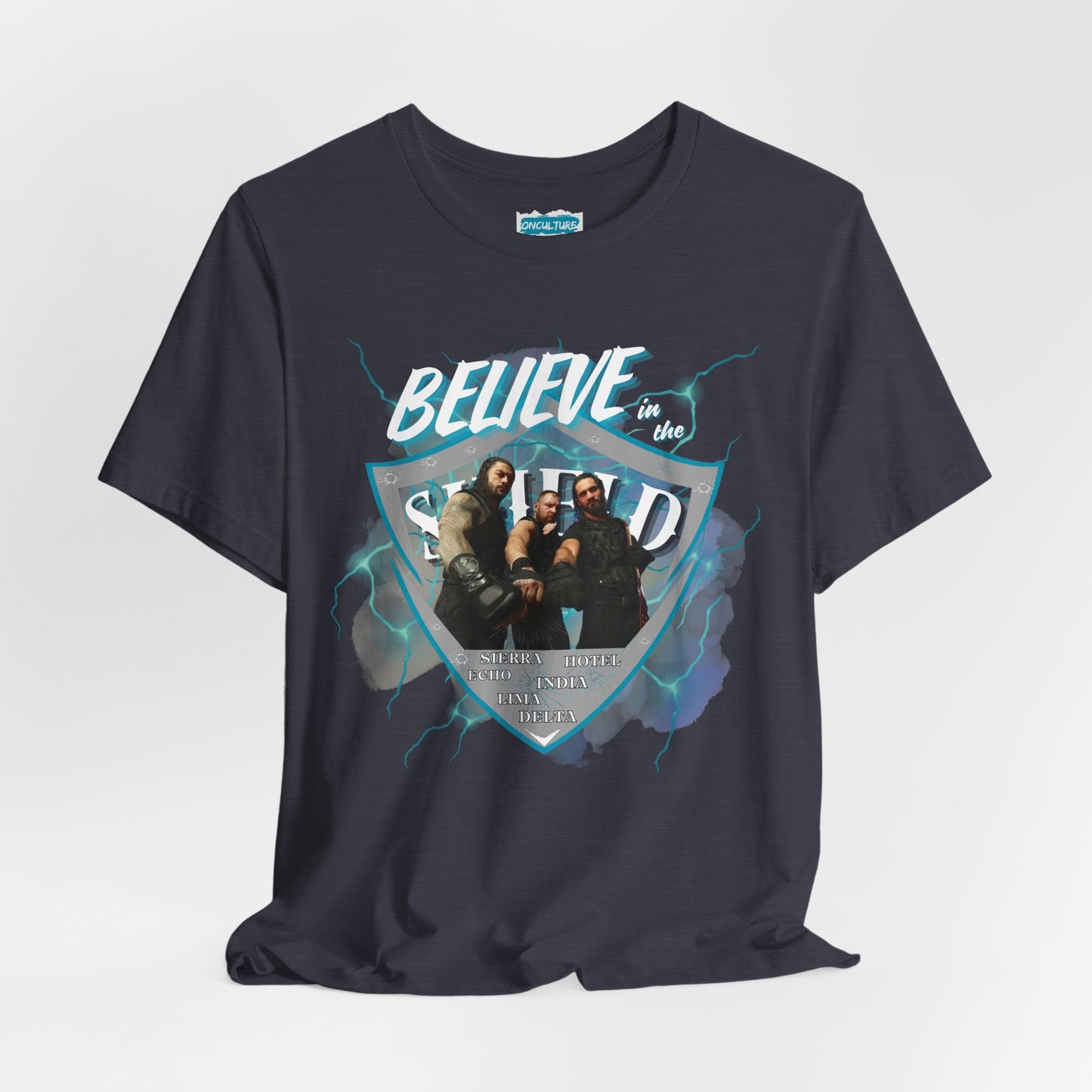 Believe in The SHIELD Tee – Reigns, Ambrose & Rollins Tribute Shirt