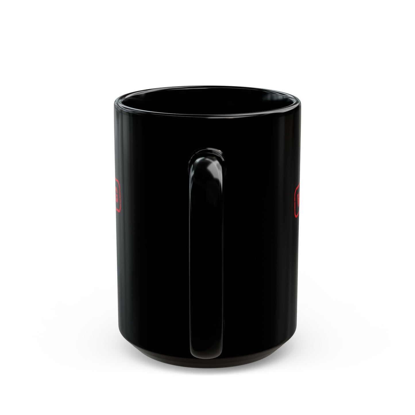 "Warning Human in Progress" Mug - in Black