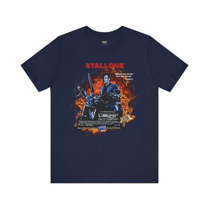 Stallone as The Terminator Tee – “Cyborg 2: Day of Judgement” Spoof Shirt
