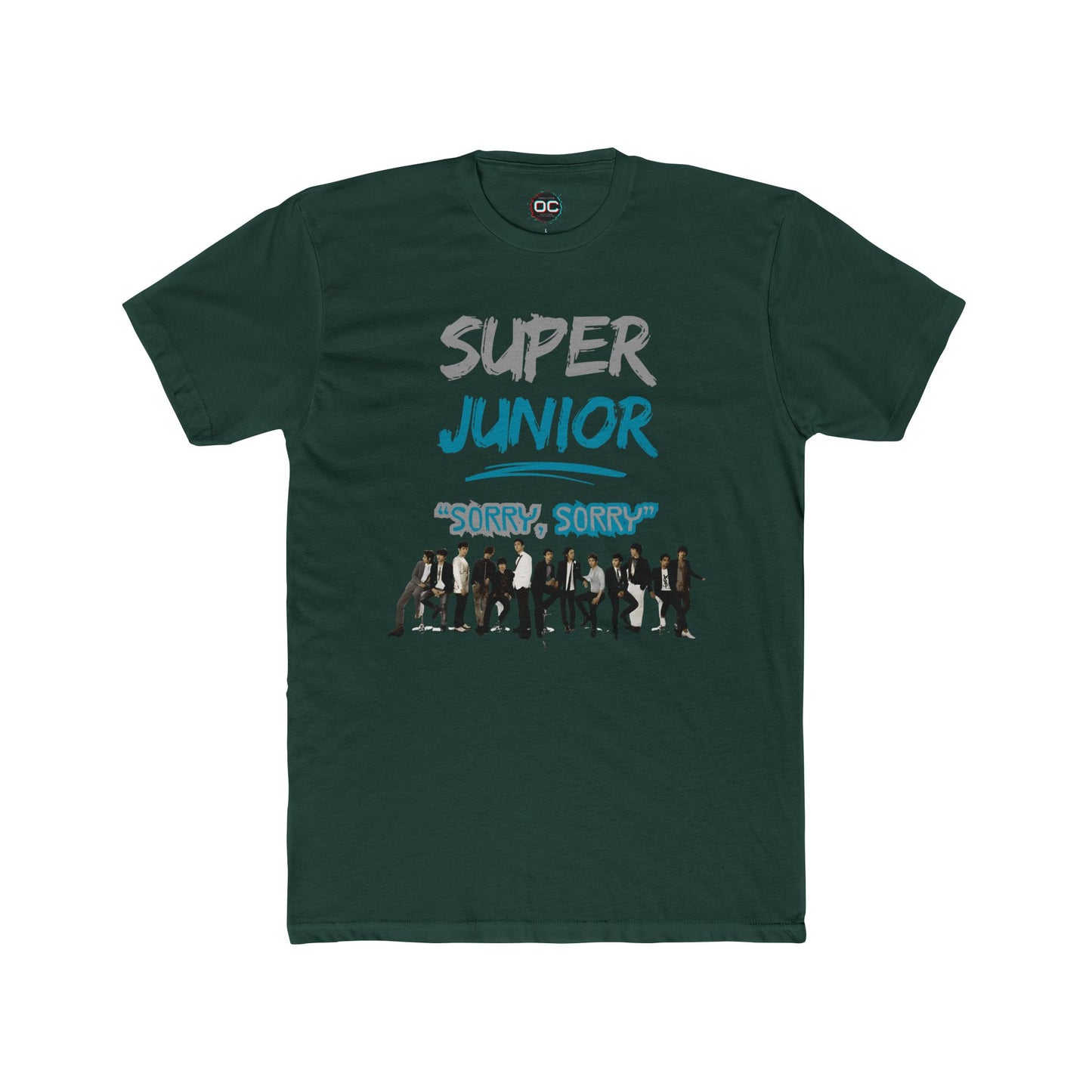 Super Junior K-Pop Tribute Tee | 'Sorry, Sorry' Paint Splatter Logo Shirt