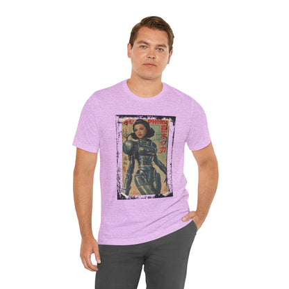 Asian Cyberpunk Poster Tee | Japanese Streetwear Anime Sci-Fi T-Shirt