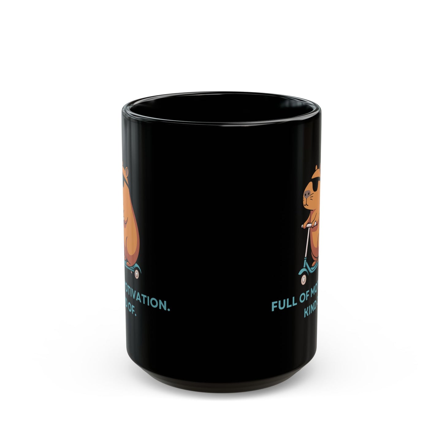 Full Of Motivation, Kind Of Mug - In Black