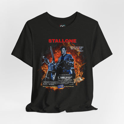 Stallone as The Terminator Tee – “Cyborg 2: Day of Judgement” Spoof Shirt