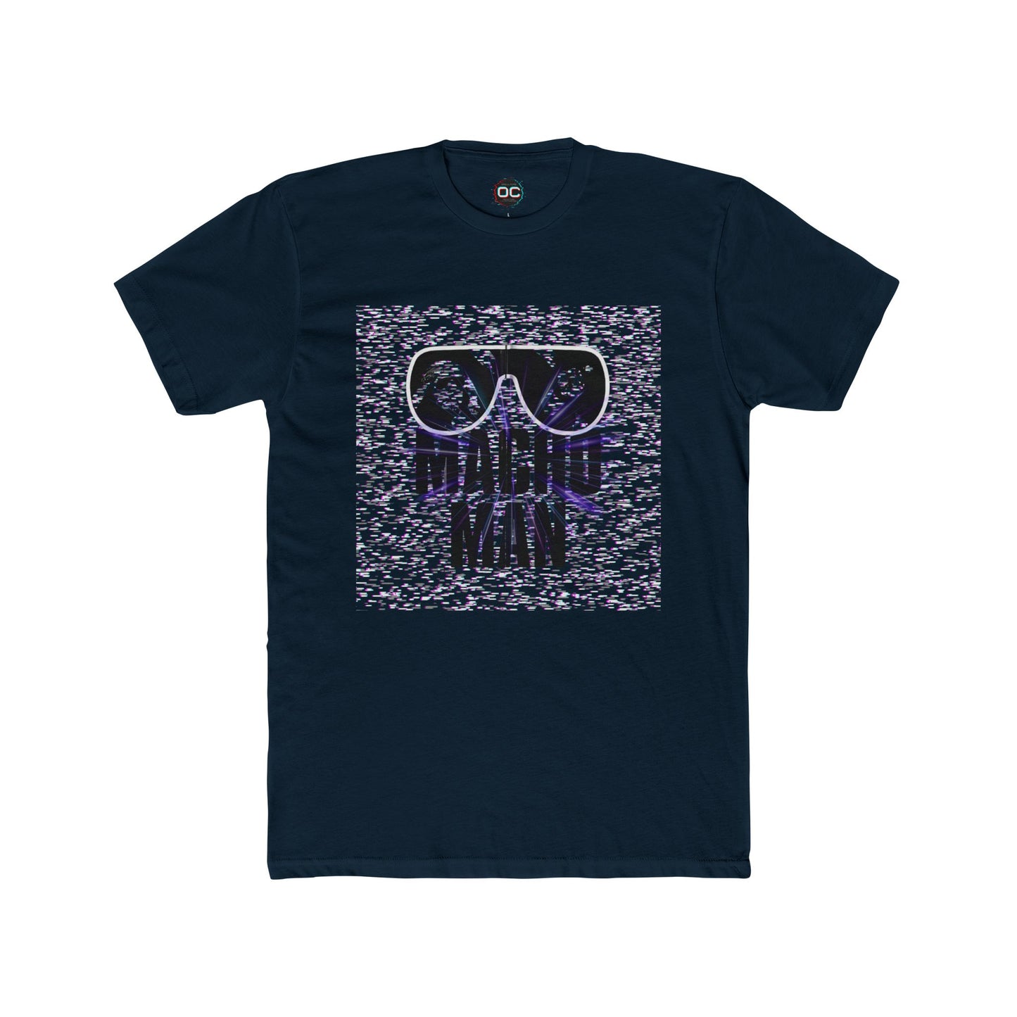 Macho Man Randy Savage Tribute Tee – Retro Glasses Design with TV Fuzz Background