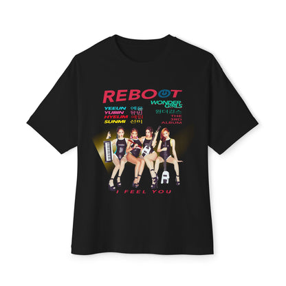The Girls of Wonder 'Reboot' Oversized Boxy Comeback Tee | Legendary KPop Girl Group T‑Shirt