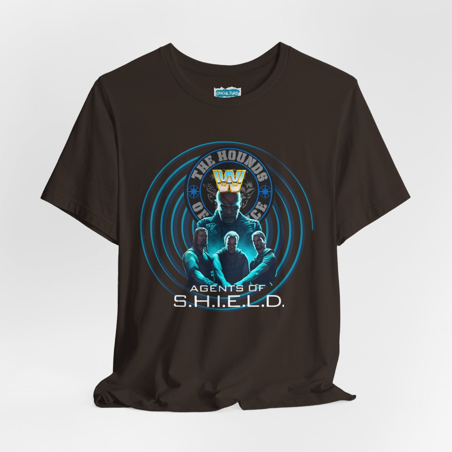 Agents of SHIELD Tee – WWE x Marvel Wrestling Mash-Up Shirt