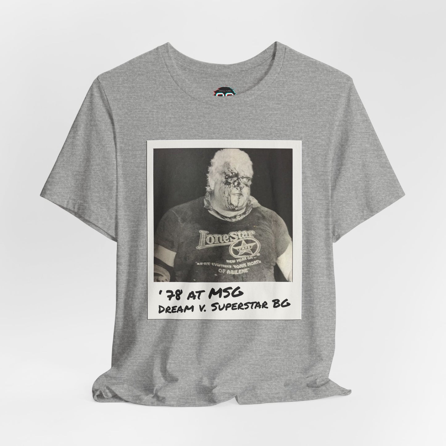Rhodes vs Graham in 1978 at MSG Tee | Vintage Pro Wrestling Polaroid Tribute T-Shirt