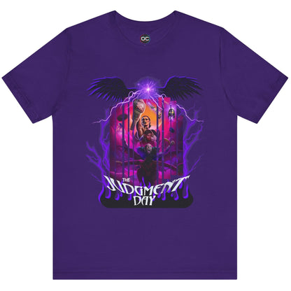 Judgment Day Fantasy Collage Tee – Wrestling Faction in Mythic Form | Rhea Ripley, Finn Bálor, Dominik Mysterio & More