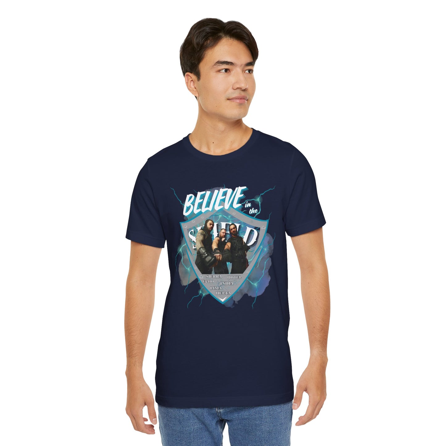 Believe in The SHIELD Tee – Reigns, Ambrose & Rollins Tribute Shirt