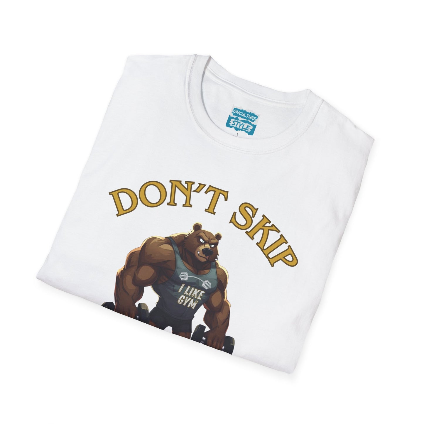 Don’t Skip Leg Day Tee | Funny Gym Bear Workout T-Shirt