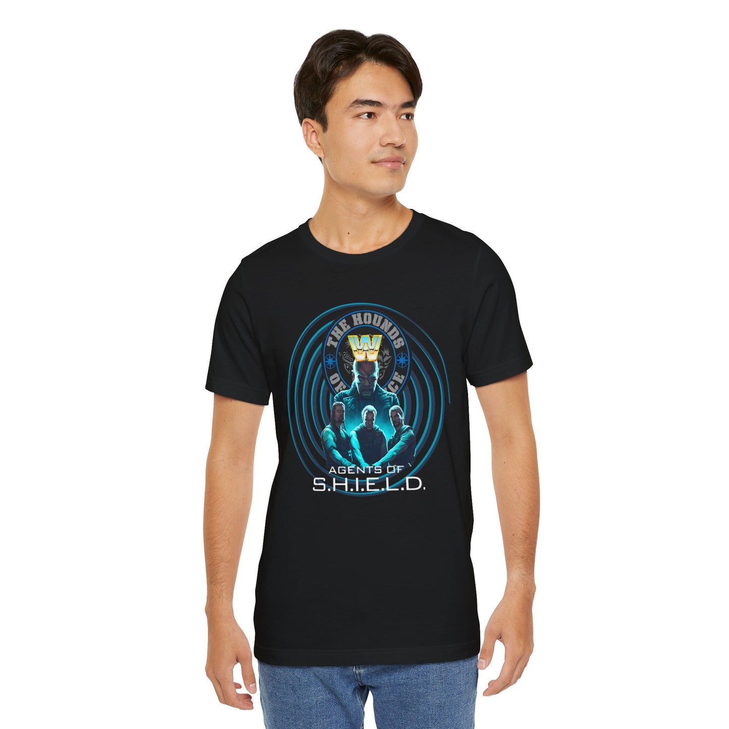 Agents of SHIELD Tee – WWE x Marvel Wrestling Mash-Up Shirt