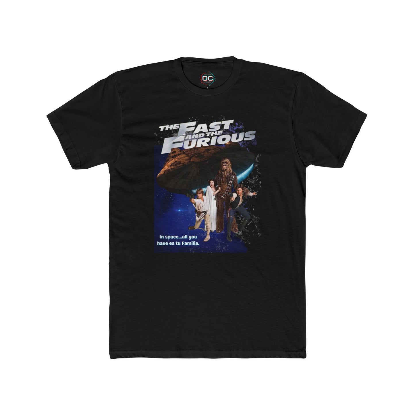 A Space Familia Tribute Tee | Sci-Fi Car Wars Movie Mashup T-Shirt