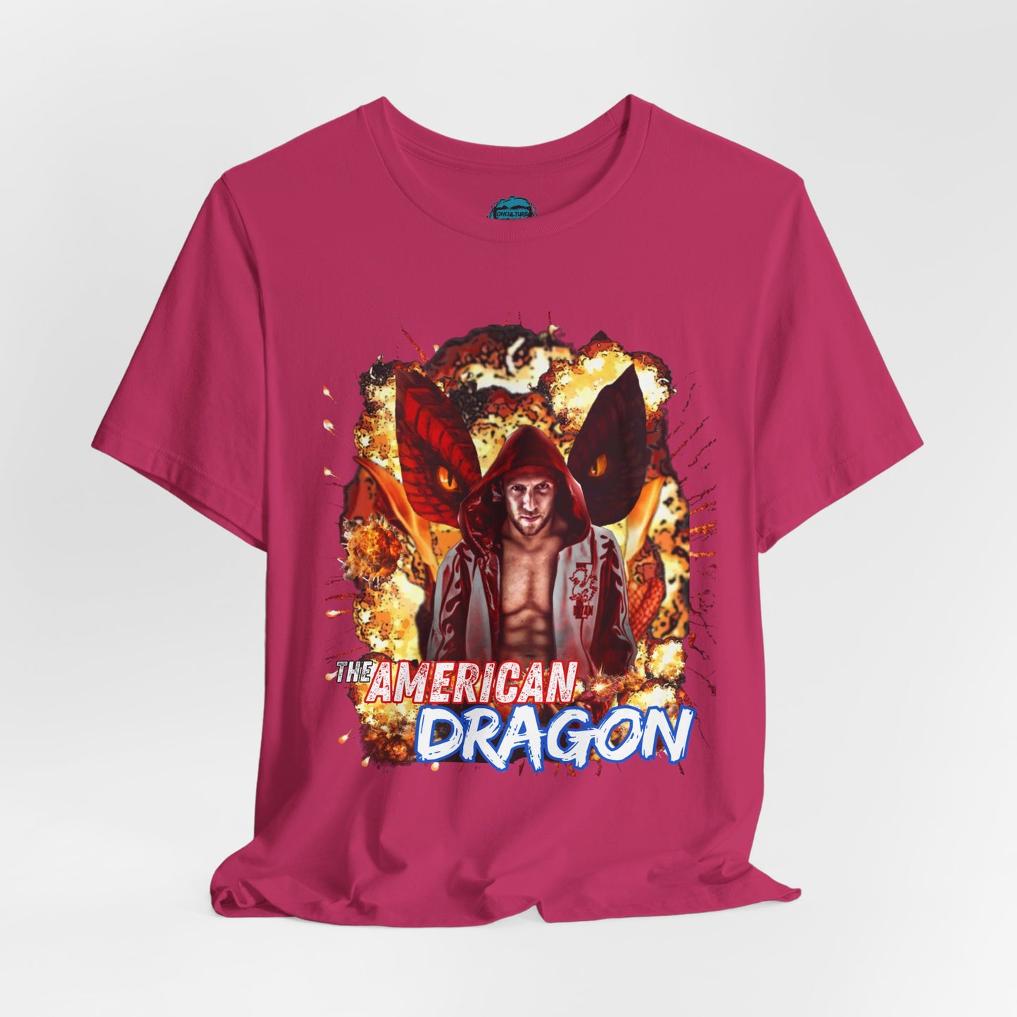 Pro Wrestling Tee, Bryan Danielson “The American Dragon” T-Shirt – Fire & Fury Edition