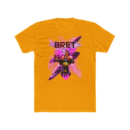 Bret "Hitman" Hart Wrestling T-Shirt - Pink & Black Cartoon Glory!