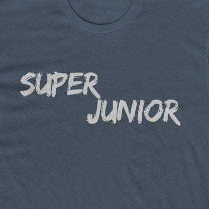 Super Junior Tribute T-Shirt – K-Pop Legends Paint Splatter Logo Tee | Silver Fan Design