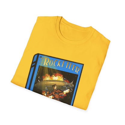 Pulp Rocket Man Tribute Tee | Vintage Book Cover Blast-Off T-Shirt