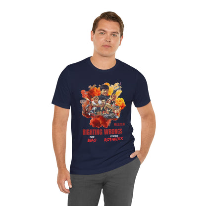 Righting Wrongs Tee – Yuen Biao & Cynthia Rothrock Hong Kong Action Movie Tribute