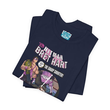 Bret Hart “The Hitman” Tee – Comic Book Pro Wrestling Tribute Shirt