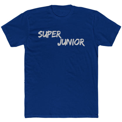 Super Junior Tribute T-Shirt – K-Pop Legends Paint Splatter Logo Tee | Silver Fan Design