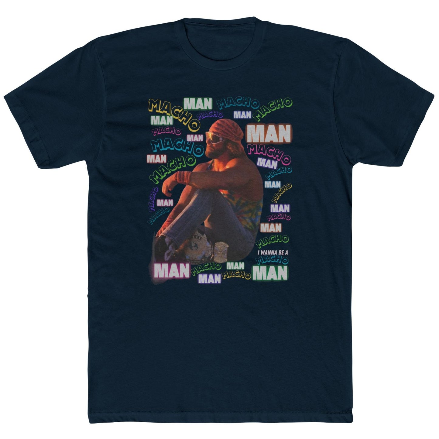 Sad Champ Macho Man Randy Savage 80s Retro T-Shirt
