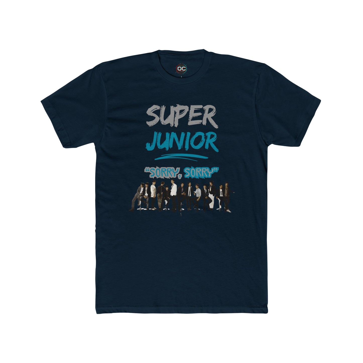 Super Junior K-Pop Tribute Tee | 'Sorry, Sorry' Paint Splatter Logo Shirt