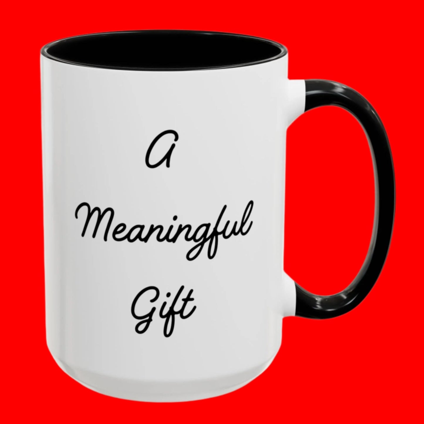 A Meaningful Gift Mug, For Those That Care, But Not That Much - In White