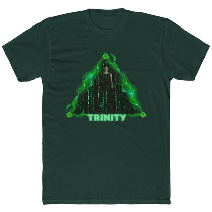 Trinity Matrix Unisex Cotton Crew Tee, Cyberpunk Graphic Tee, Retro Movie T-Shirt, Gift for Fans, Cool Streetwear