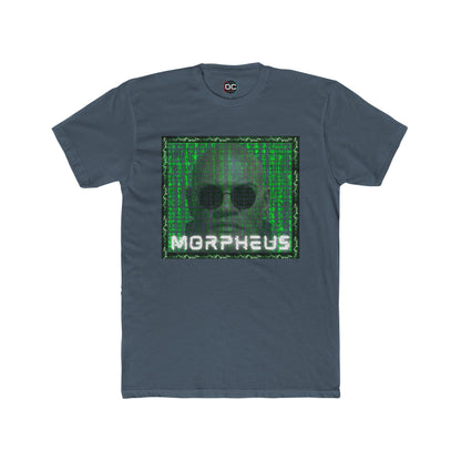 Morpheus Matrix T-Shirt - Green Code & Glasses Design