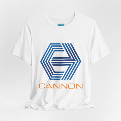 Cannon Logo Tee – 80s Action Cinema Tribute Shirt