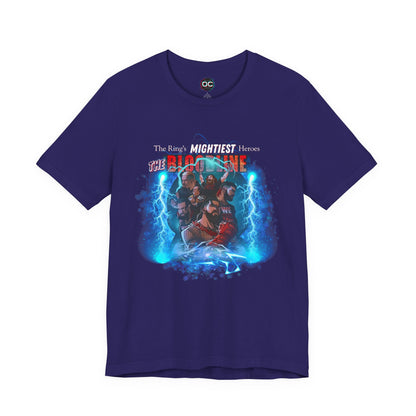 The Bloodline Animated Pro Wrestling Tee | Ring's Mightiest Heroes Shirt | Roman, Sami, Jey, Jimmy, Solo, Paul | Lightning Design