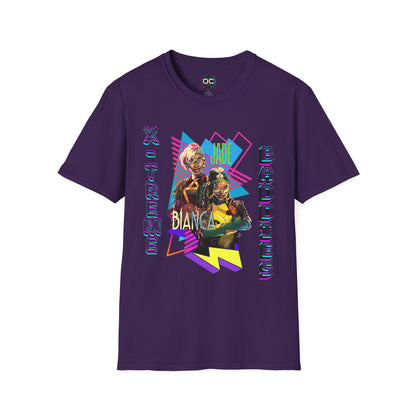 Jade Cargill & Bianca Belair Superhero Tee – 90s Xtreme Baddies Tag Team Tribute