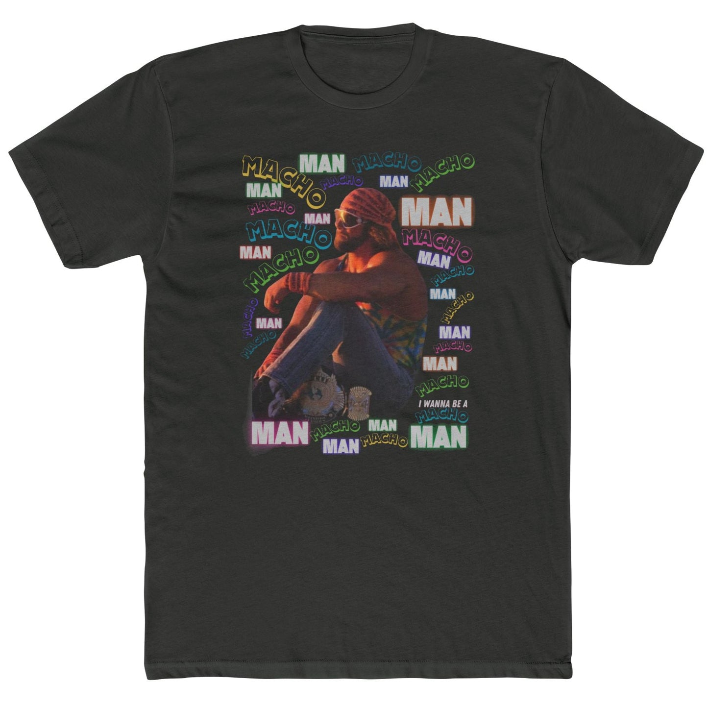 Sad Champ Macho Man Randy Savage 80s Retro T-Shirt