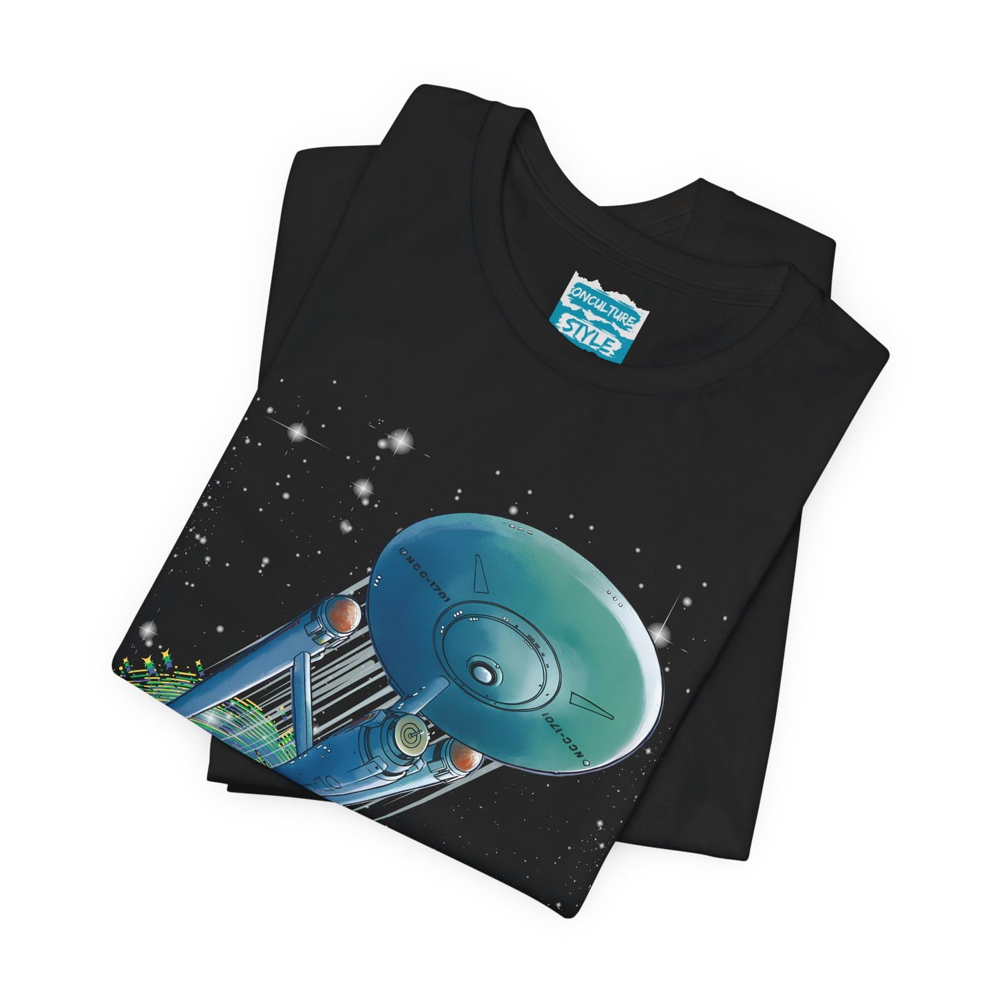 An Enterprise Spacecraft Portal Tee | Boldly Go Sci‑Fi Graphic T-Shirt