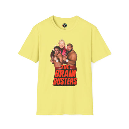 Old School Brain Busters Tee - Arn, Tully, & Bobby Wrestling Shirt by OnCulture