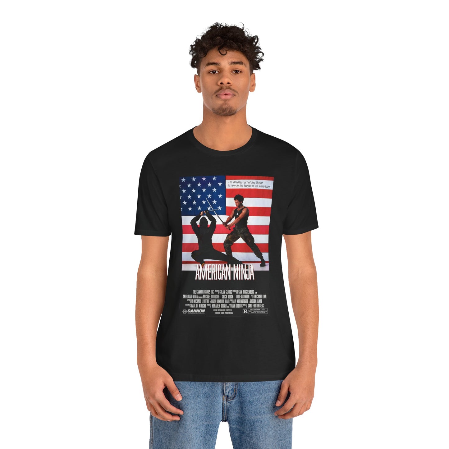 American Ninja Tee – Cannon Films 80s Retro Martial Arts Action Tribute T-Shirt