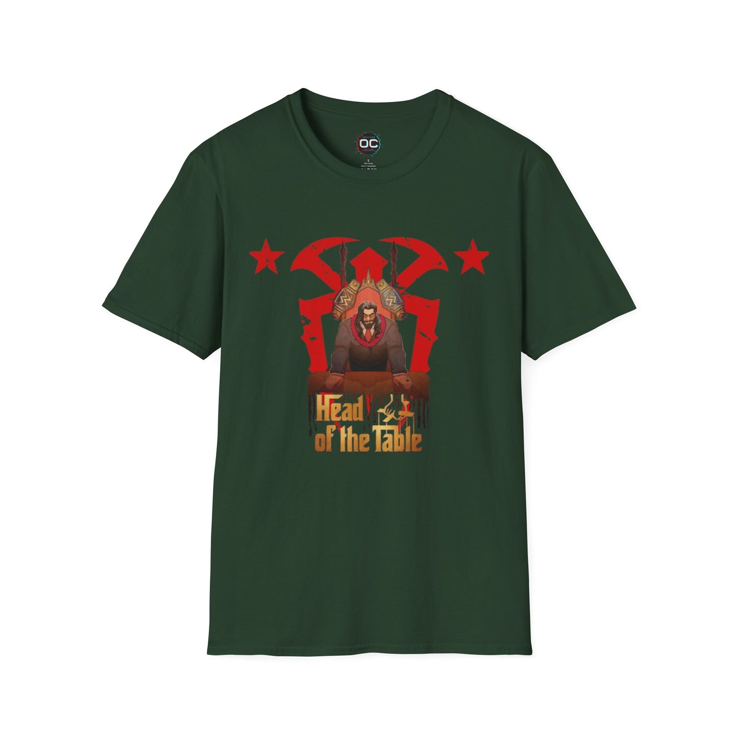Head of the Table T-Shirt – Animated Roman Reigns in Suit | Bloodline Tribute Tee