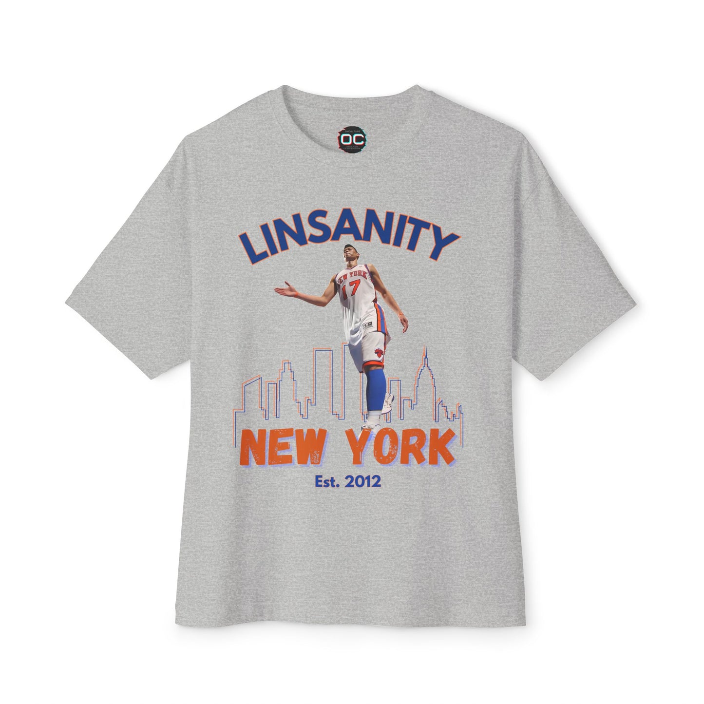Premium Oversized Boxy Linsanity Tee - New York Knicks Tribute Tee by OnCulture